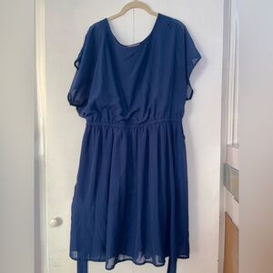 Elegant Navy Blue Dress
